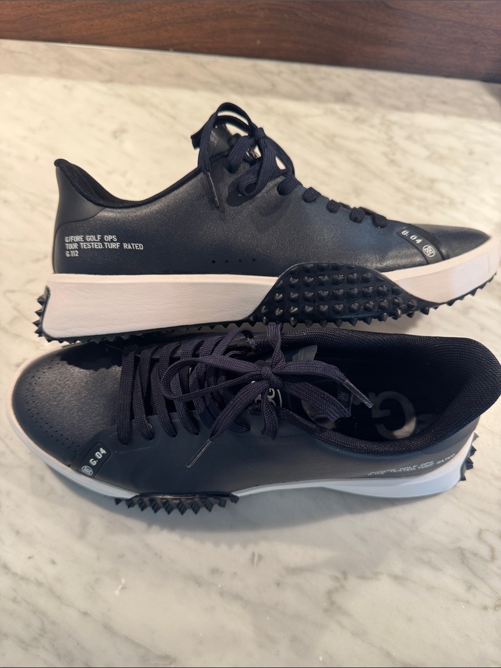 G/FORE Men's Blue Low-Profile Golf Sneakers with White Midsole